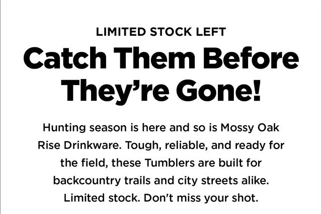 Mossy Oak Rise Drinkware