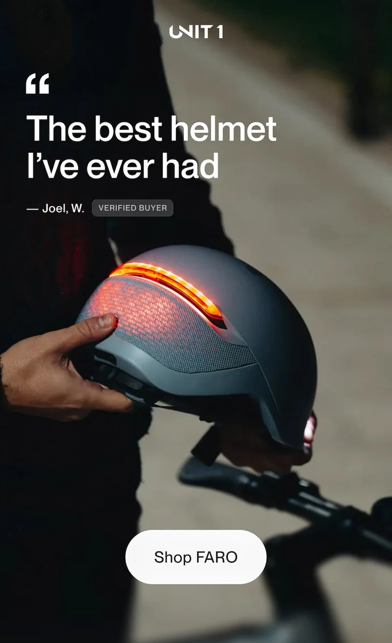 “The best helmet I’ve ever had” — Joel, W., verified buyer