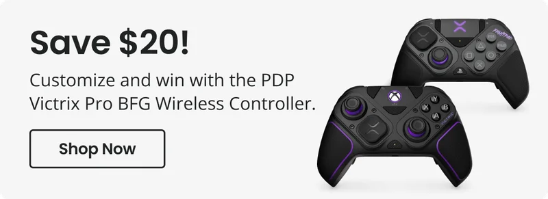Save $20! Customize and win with the PDP Victrix Pro BFG Wireless Controller. | Shop Now