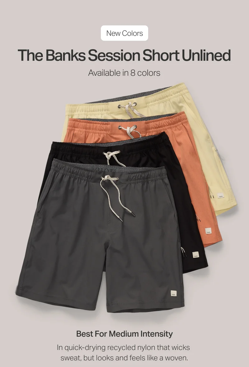 New Colors: The Banks Session Short Unlined - Shop Now.
