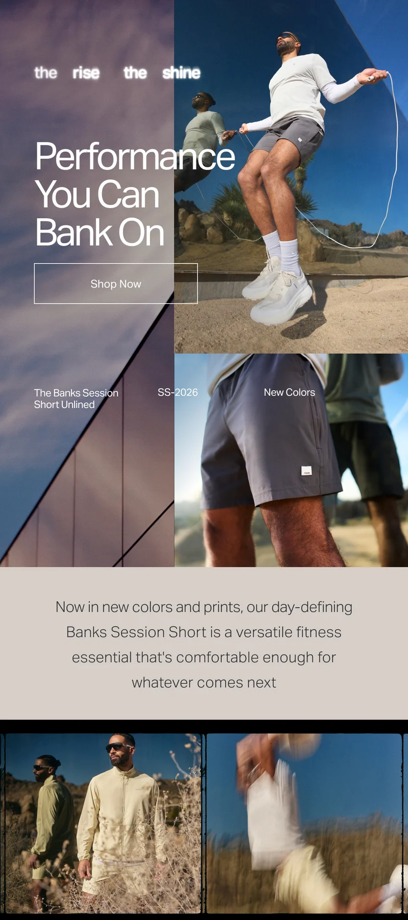 Performance You Can Bank On. New Colors: The Banks Session Short Unlined - Shop Now.