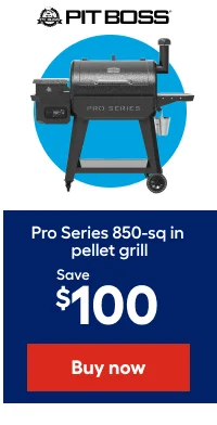PIT BOSS. Pro Series 850-sq in pellet grill. Save $100.