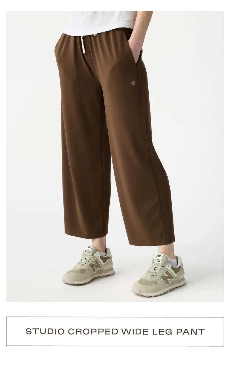 Studio Cropped Wide Leg Pant - Shop Now