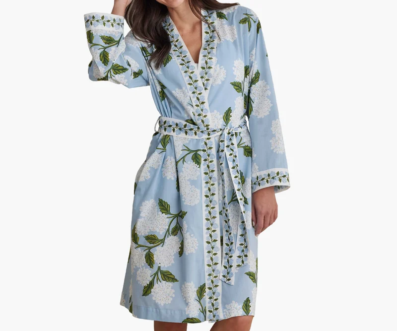 Image of Voile Robe - Hydrangea