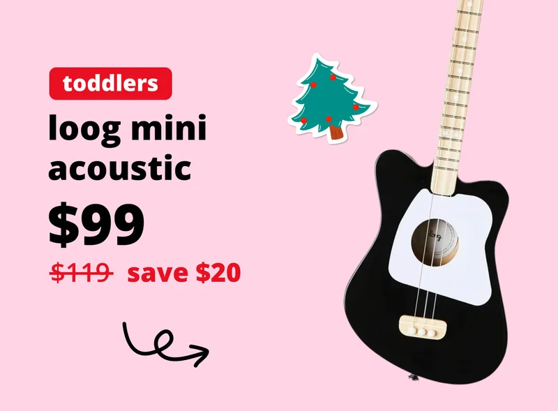 toddlers - loog mini acoustic $99 save $20