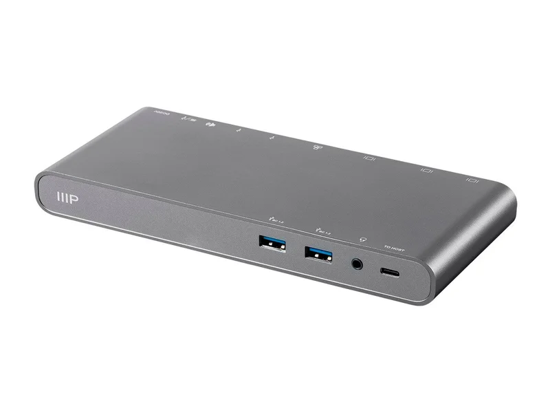USB-C Dual-Monitor Docking Station for USB-C Laptops, MST, and Power Delivery up to 100W with USB-C Cable