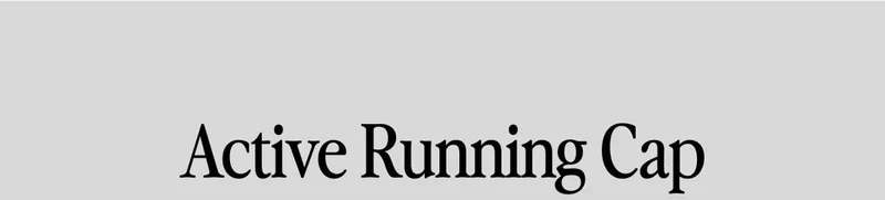 Active Running Cap