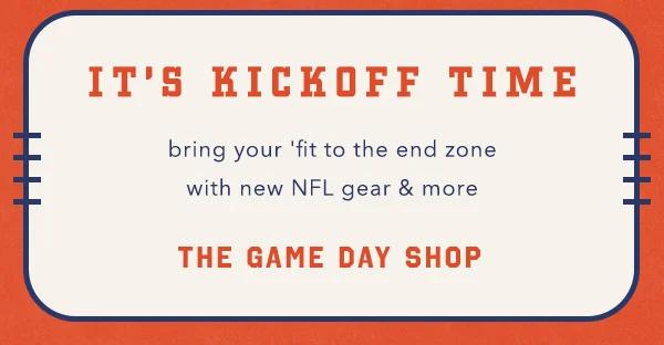 Shop the game day shop