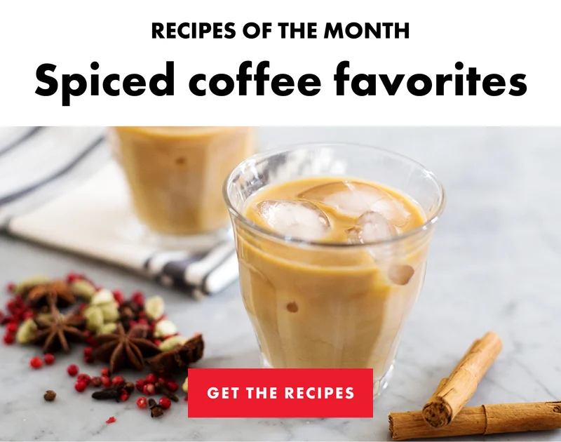Recipes of the month. Spiced coffee favorites.