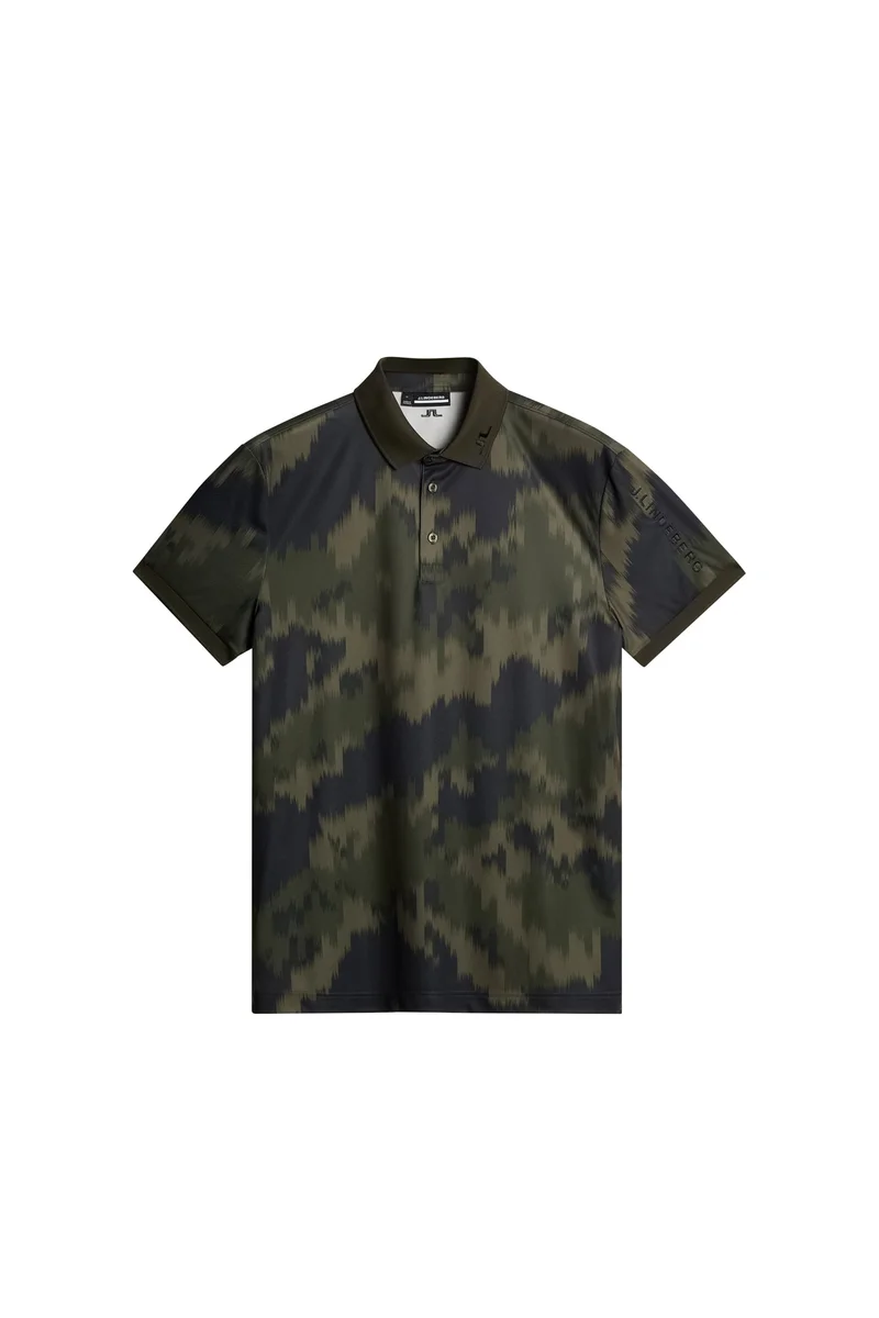 Image of Tour Tech Print Polo / Warp Forest L