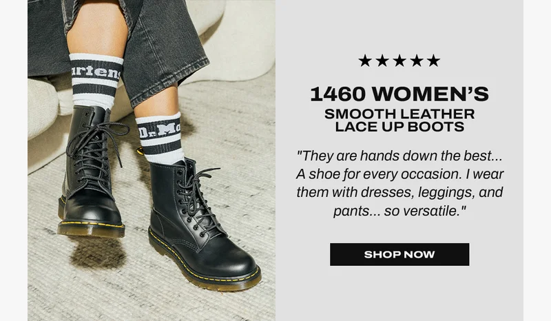 1460 Women's Smooth Leather Lace Up Boots