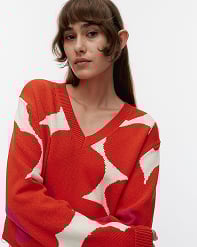 Päivä Unikko Knitted cotton pullover