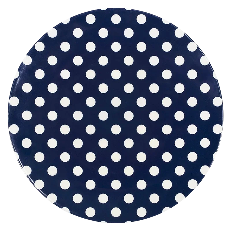 Image of Kate Spade Melamine Dinner Plate, Navy W/ Dots (Set Of 2)