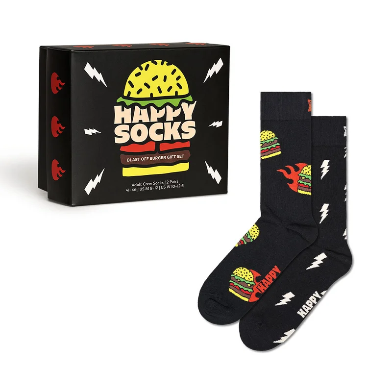 2-Pack Blast Off Burger Socks Gift Set