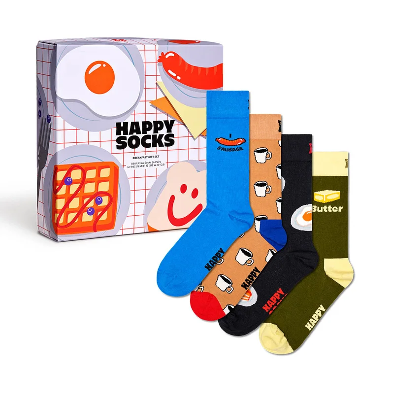 4-Pack Breakfast Socks Gift Set