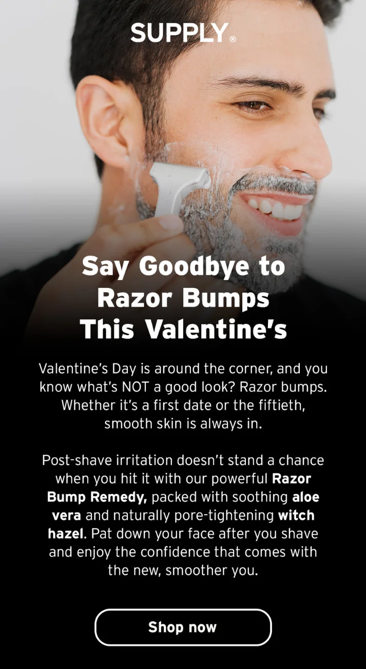 Say Goodbye to Razor Bumps This Valentine's Day