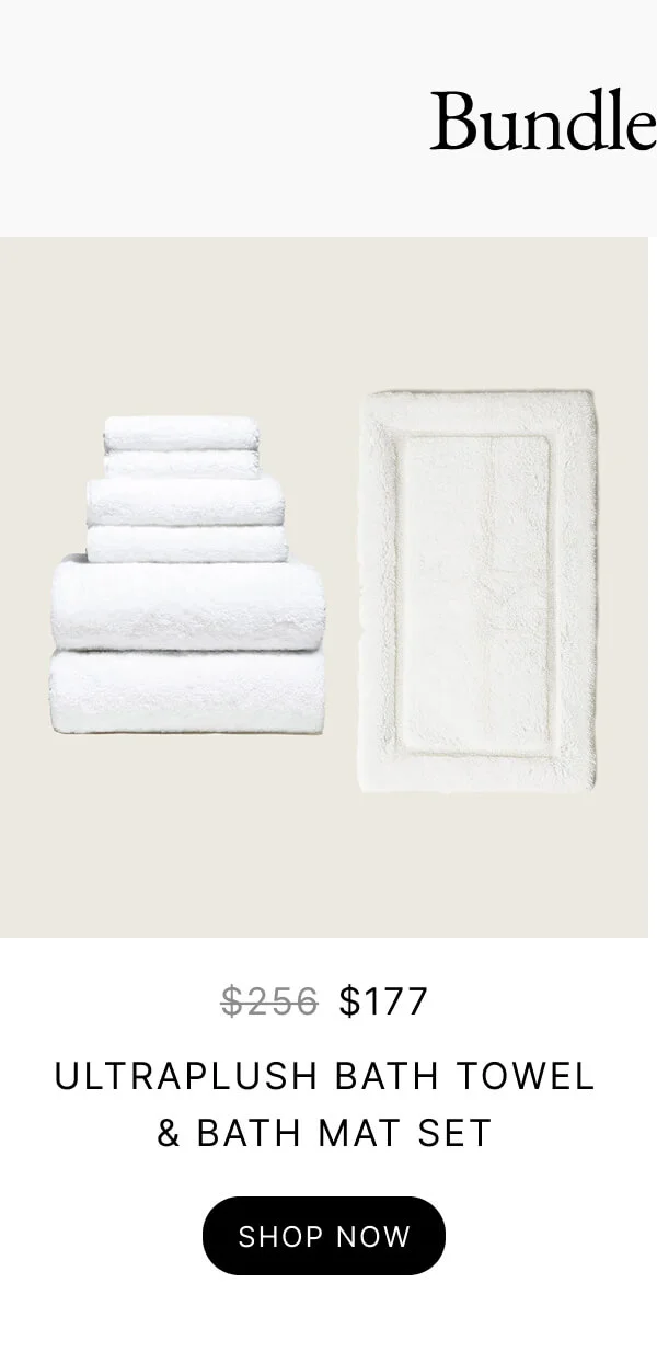 Ultraplush Bath Towel & Bath Mat Set