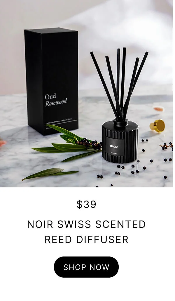 Noir Swiss Scented Reed Diffuser