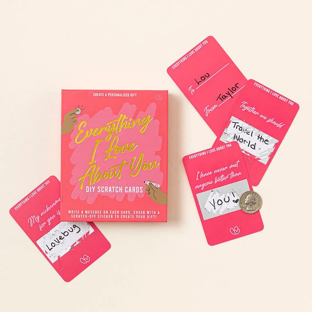 What I Love About You DIY Scratch Off Cards