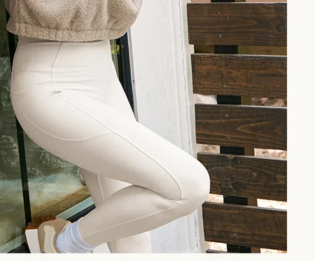 Pacer Fleece Zip Pocket Full Length Legging in Glacier