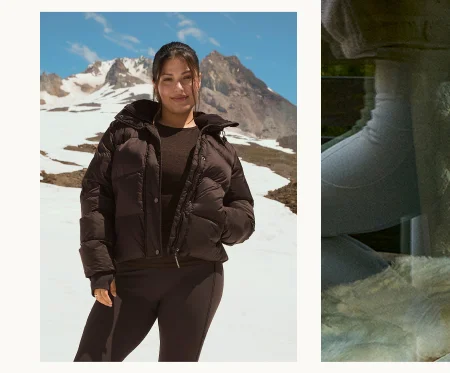 Big Cozy Hooded Puffer Jacket in Dark Chocolate