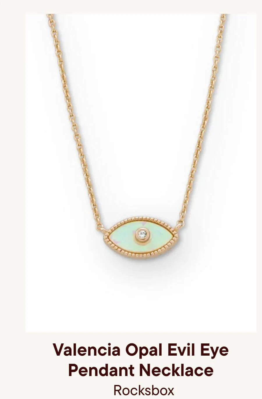 Valencia Opal Evil Eye Pendant Necklace