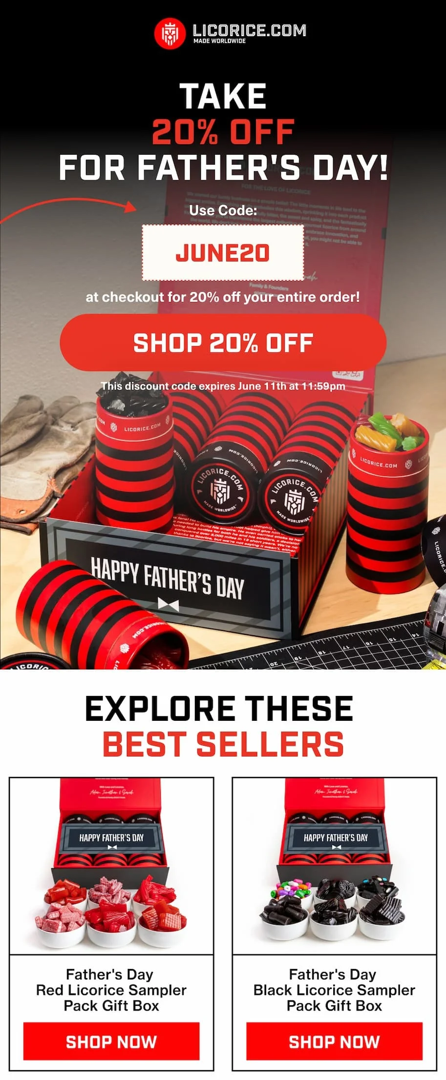 20% Off Licorice Father's Day
