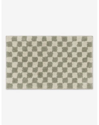 Checkerboard Bath Mat by Sarah Sherman Samuel-Lichen / 21" x 34"