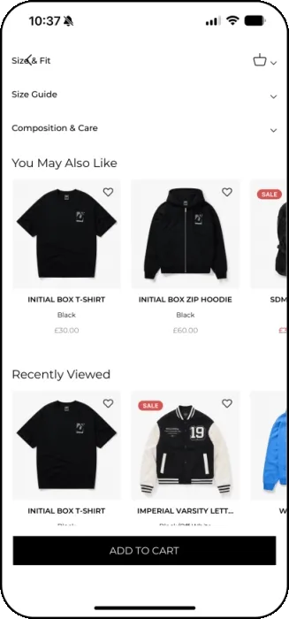 GIF of app screens