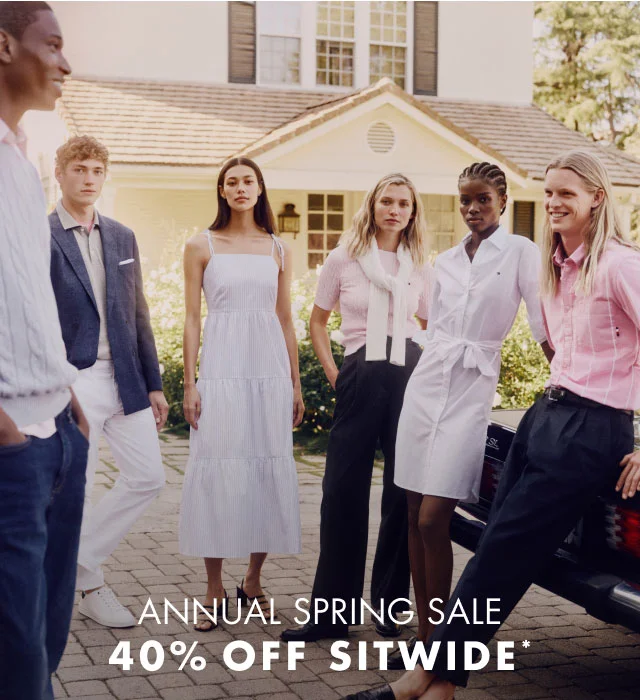 Annual Spring sale                                            40% off sitewide*