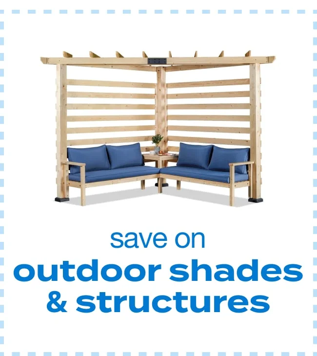 Save on Outdoor Shades and Structures
