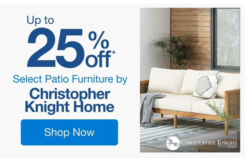 Up to 25% Off Select Patio Furniture by Christopher Knight Home*