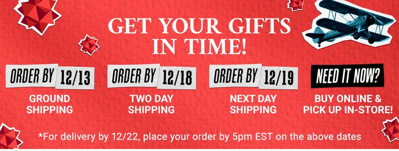 Get Your Gifts In Time!