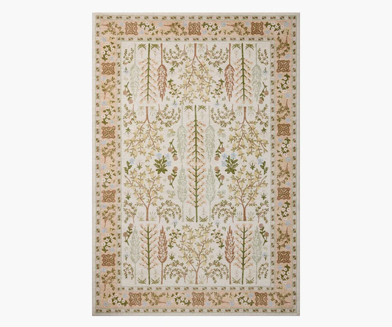 Image of Canopy Bough Printed Rug - Cream