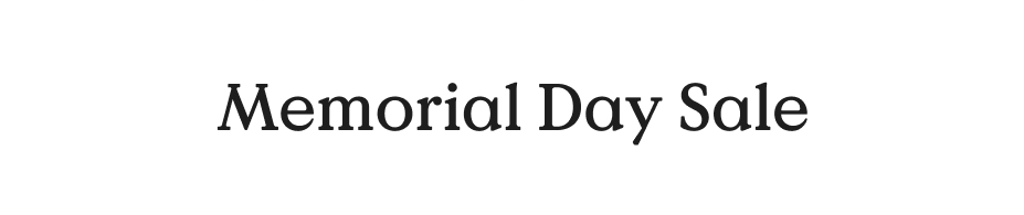 Memorial Day Sale