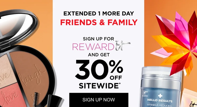 Sign up for reward it and get 30% off sitewide