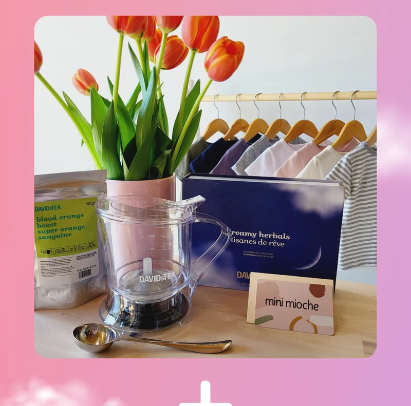 2x 50 g bags of Blood Orange Boost, 16 oz Steeper & Perfect Spoon from DAVIDsTEA - Enter now