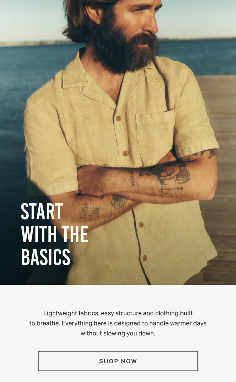 Start with Basics | Shop Now
