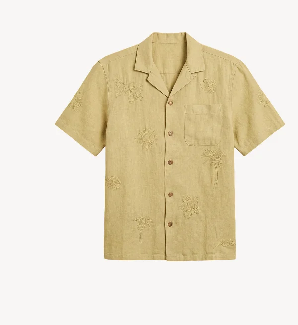 Short Sleeve Embroidered Shirt