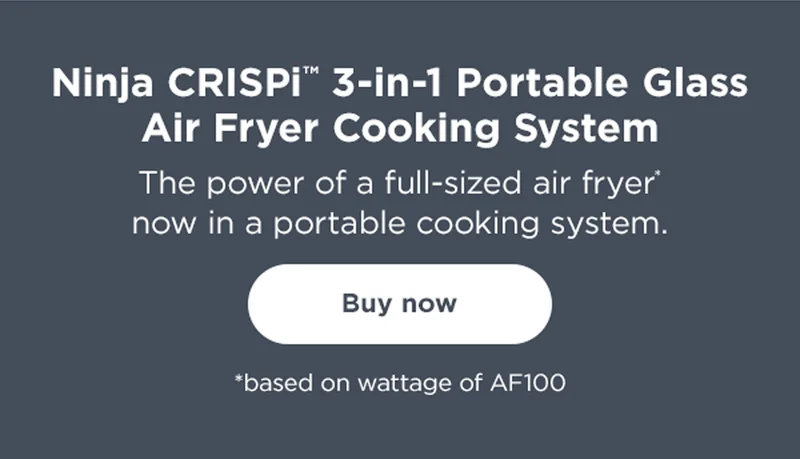Back in Stock--Ninja Crispi™ 3-in-1 Portable Glass Air Fryer Cooking System