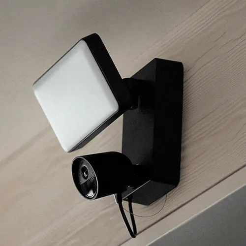 Secure floodlight camera