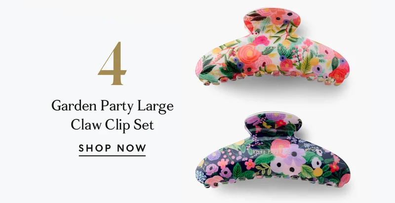 Shop Garden Party Large Claw Clip Set