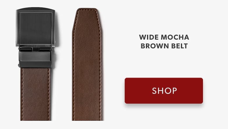 Wide Mocha Brown Belt Wide Mocha Brown Belt