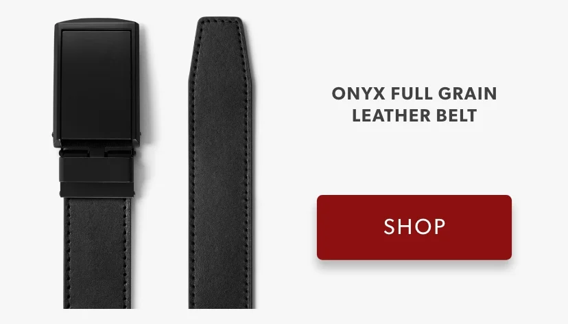 Onyx Full Grain Leather Belt Onyx Full Grain Leather Belt