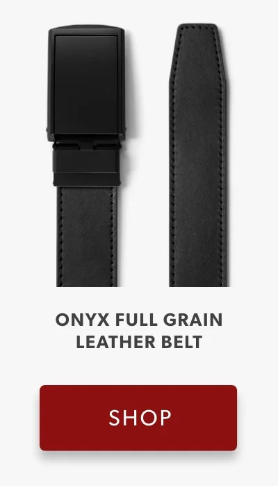Onyx Full Grain Leather Belt