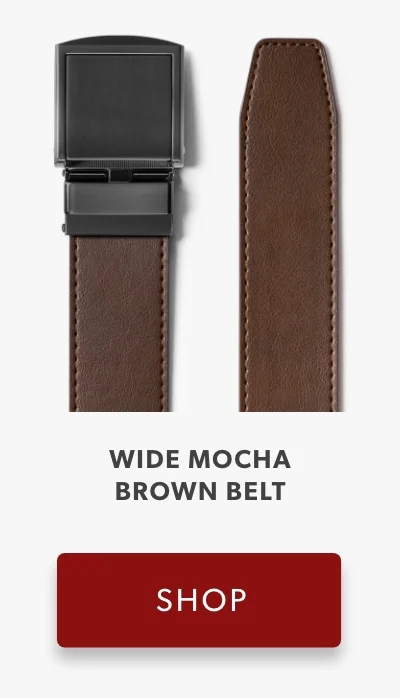Wide Mocha Brown Belt