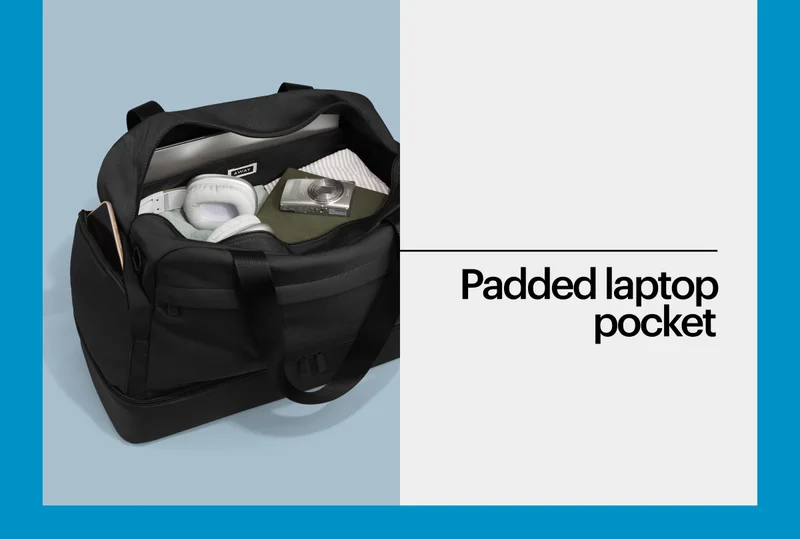 Padded laptop pocket
