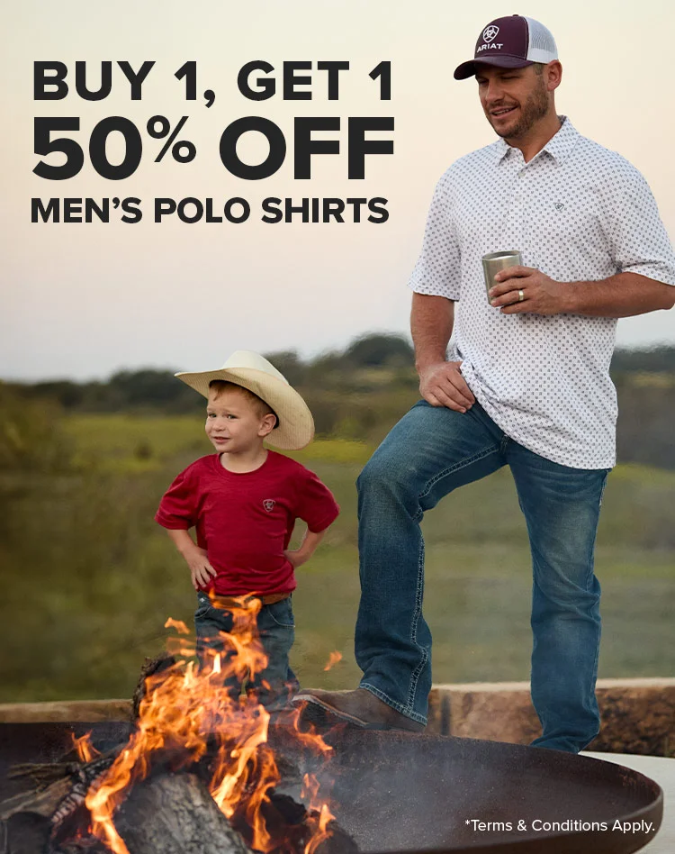 BUY 1, GET 1 50% OFF MEN'S POLO SHIRTS | SHOP NOW