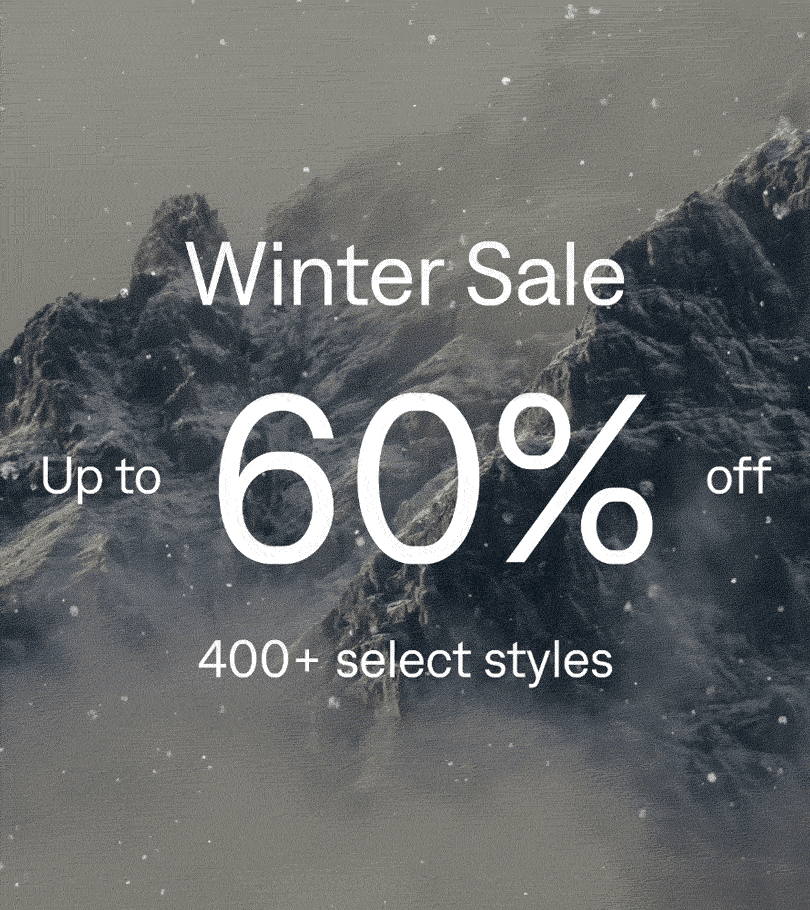 Winter Sale: Up to 60% off 400+ styles. Shop now