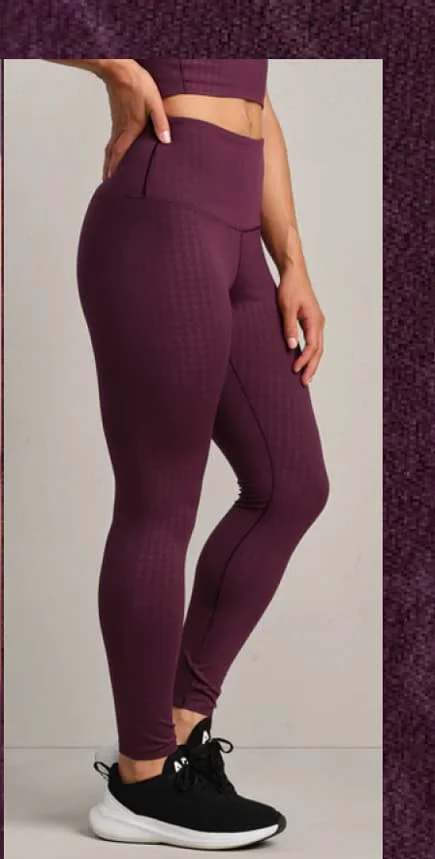 Revive™ 7/8 Legging - Mulberry Houndstooth